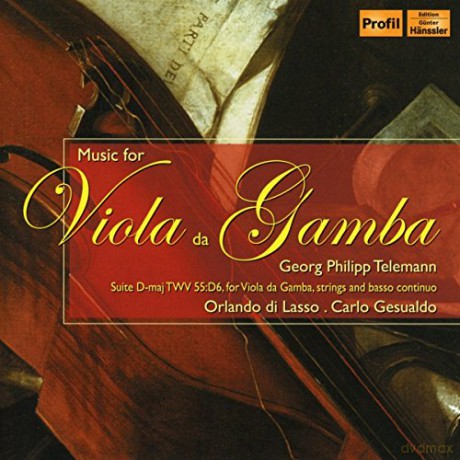 Georg Philipp Telemann: Ouverture (Suite) TWV 55:D6 fur Viola da gamba,Streicher,Bc [CD]