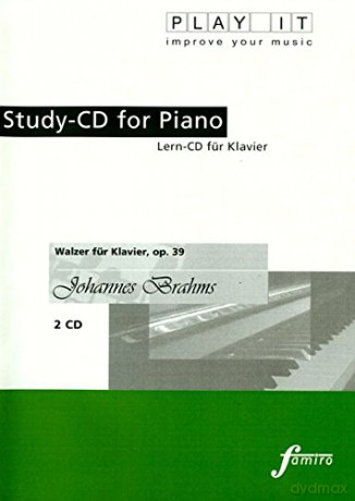 Play-it Studio-CD Klavier: Johannes Brahms, Walzer op.39 fur Klavier 4-hendig [2CD]