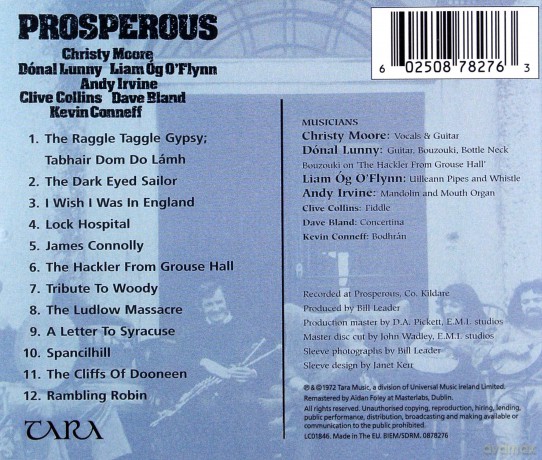 Christy Moore: Prosperous [CD]