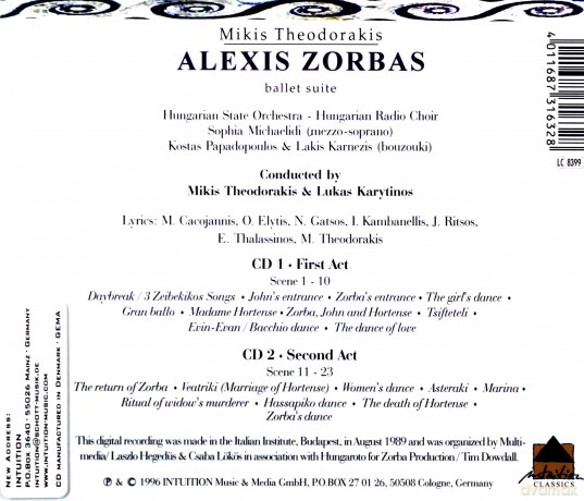 Mikis Theodorakis: Mikis Theodorakis: Alexis Zorbas [2CD]