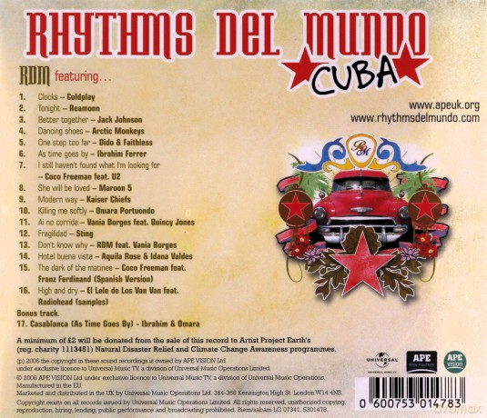 Rhythms Del Mundo: Rhythms Del Mundo (Cuba) [CD]