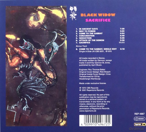 Black Widow: Sacrifice [CD]