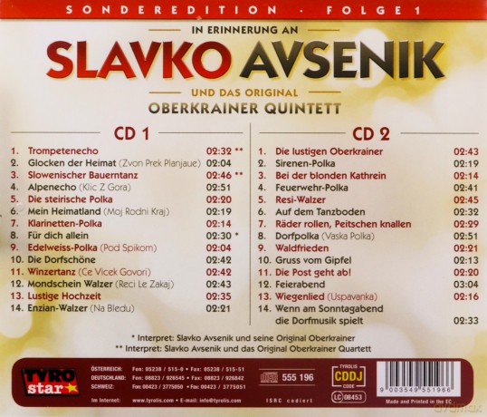 Slavko Avsenik: Seine grossen Erfolge [2CD]
