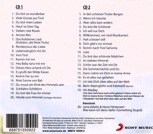 Hansi Hinterseer: Seine grossten Erfolge: 40 Hits! [2CD]