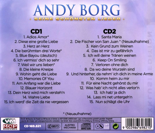 Andy Borg: Seine schonsten Lieder [2CD]