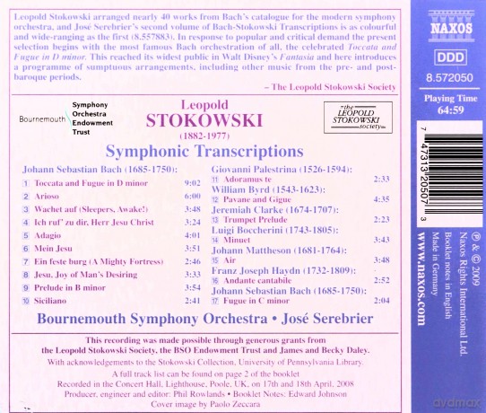 Johann Sebastian Bach: Stokowski-Transkriptionen vol. 2 [CD]
