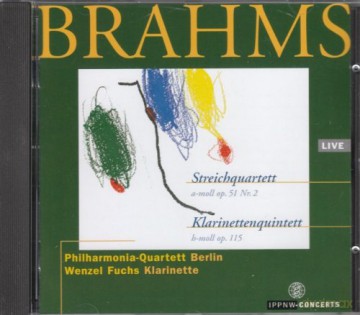 Johannes Brahms: Streichquartett Nr.2 [CD]