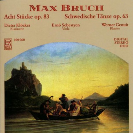 Max Bruch: Stucke fur Klarinette,Viola,Klavier op.83 Nr.1-8 [CD]