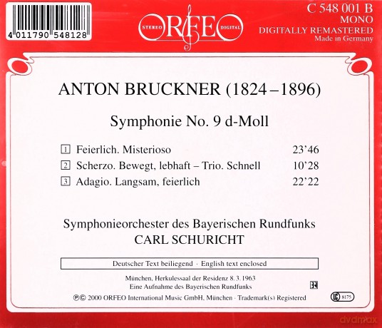 Anton Bruckner: Symphonie Nr.9 [CD]