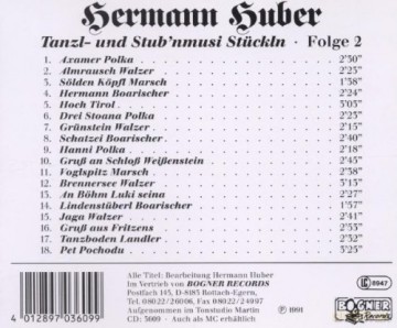 Hermann Huber: Tanzl- und Stub'nmusi Stuckln [CD]