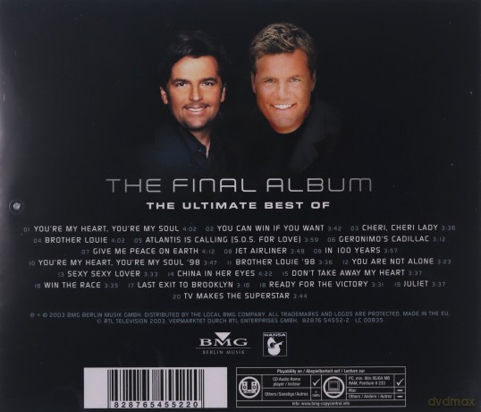 Modern Talking: The Final Album: The Best Of Modern Talking [CD]