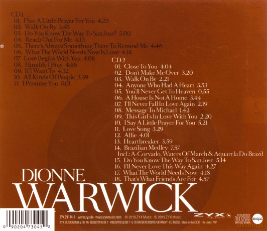 Dionne Warwick: The Hit Collection [2CD]