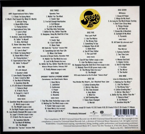 Spooky Tooth: The Island Years-An Anthology 1967-1974 (Limited) [9CD]