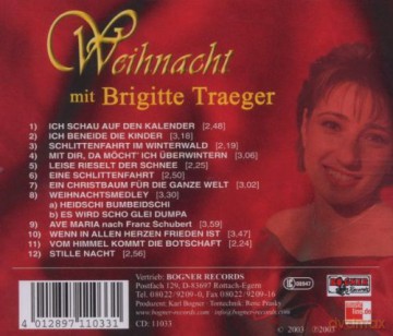 Brigitte Traeger: Weihnacht mit Brigitte Traeger [CD]