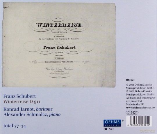 Franz Schubert: Winterreise D.911 [CD]