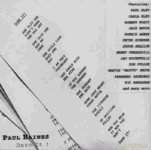 Paul Haines: Darn It! [CD]