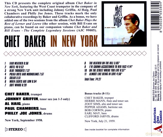 Chet Baker: In New York [CD]