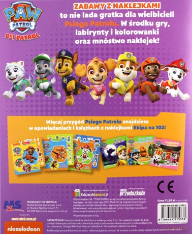 Psi Patrol Zabawy z naklejkami Gotowi do akcji! [KSIĄŻKA]