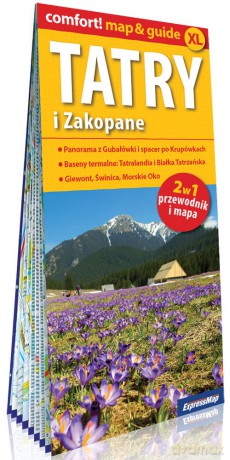 Tatry i Zakopane laminowany map&guide 2w1: przewodnik i mapa