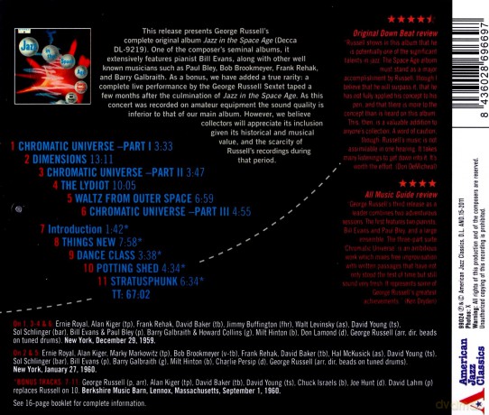 George Russell featuring Bill Evans: Jazz In The Space Age [CD]
