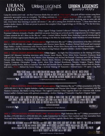 Urban Legend Trilogy (Ulice strachu 1-3) [BOX] [3xBlu-Ray]