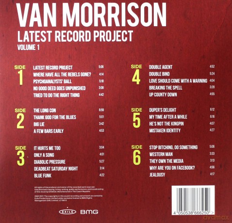 Van Morrison: Latest Record Project Volume I [2xWinyl]