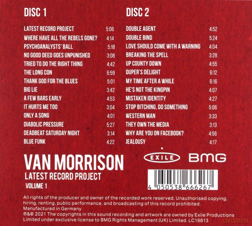 Van Morrison: Latest Record Project Volume I (digipack) [2CD]