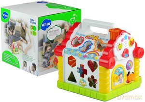 Edukacyjny Wielofunkcyjny Domek Pianinko Sorter [GRA]