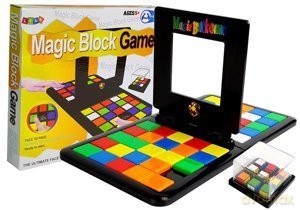 Magiczne Bloki Kolorowe Kostki Kwadrat dla Dwóch Graczy [GRA]