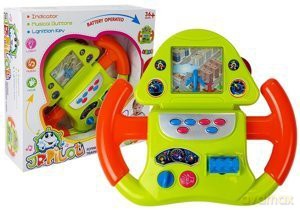 Interaktywny Symulator Lotów Kierownica Efekty Dźwiękowe Świetlne [GRA]