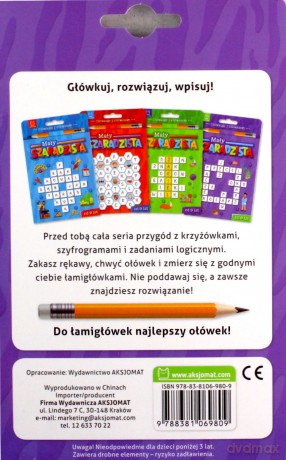Mały szaradzista od 9 lat. Książeczka fioletowa [KSIĄŻKA]