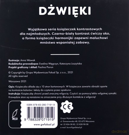 Oko malucha. Harmonijki kontrastowe. Dźwięki [KSIĄŻKA]