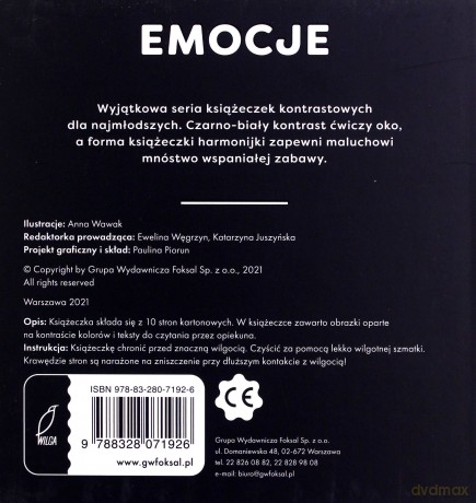Oko malucha. Harmonijki kontrastowe. Emocje [KSIĄŻKA]