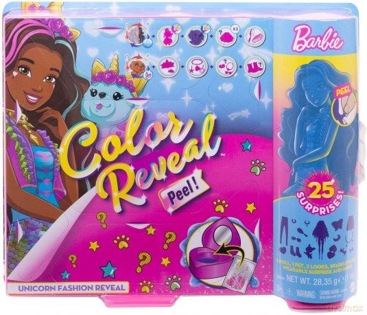 Lalka Barbie Color Reveal Fantazja Jednorożec