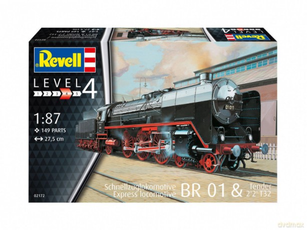 Model do sklejania Lokomotywa 1/87 Schnellzuglok BR 01