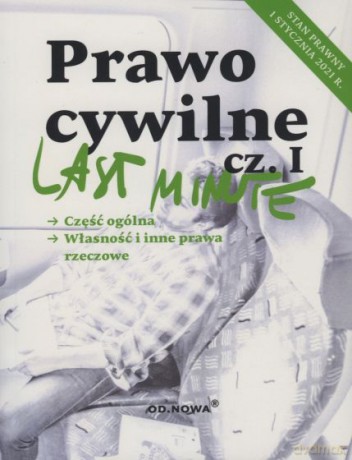 Last Minute Prawo Cywilne cz.I 2021 - Anna Gólska [KSIĄŻKA]