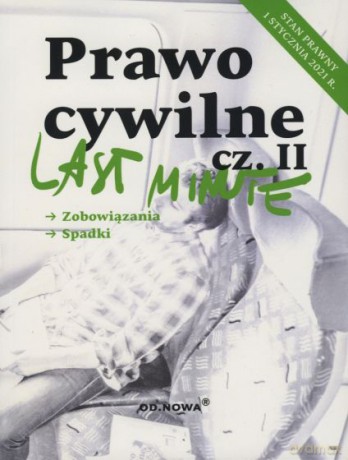 Last Minute Prawo Cywilne cz.II 2021 - Anna Gólska [KSIĄŻKA]