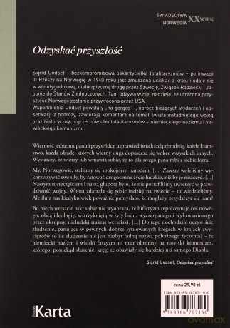 Odzyskać przyszłość. Wspomnienia z ucieczki przed totalitaryzmami - Sigrid Undset [KSIĄŻKA]