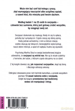 Socjopaci są wśród nas. Ludzie bez sumienia kontra reszta świata (pocket) - Martha Stout [KSIĄŻKA]