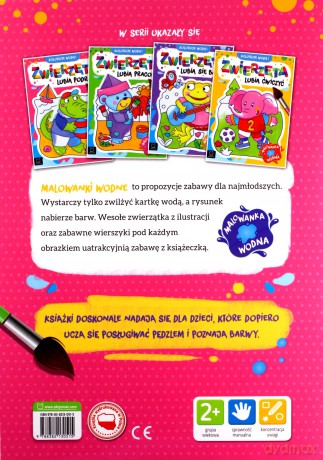 Zwierzęta lubią podróże. Malowanka wodna. Koloruję wodą! - Anna Podgórska [KSIĄŻKA]