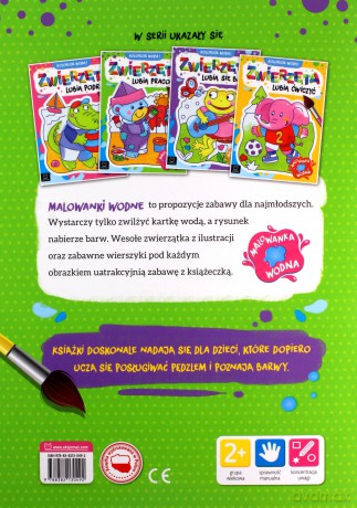 Zwierzęta lubią pracować. Malowanka wodna. Koloruję wodą! - Anna Podgórska [KSIĄŻKA]