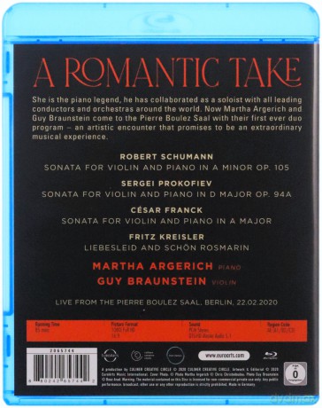 Martha Argerich & Guy Braunstein: A Romantic Take - Martha Argerich & Guy Braunstein In Concert [Blu-Ray]