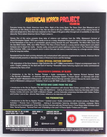 American Horror Project Vol. 1 [3xBlu-Ray]