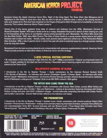 American Horror Project Vol. 1 [3xBlu-Ray]