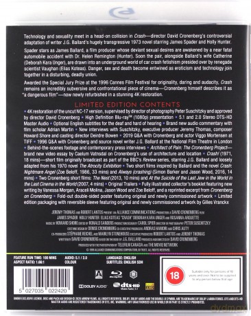 Crash (Crash: Niebezpieczne pożądanie) (Limited) [Blu-Ray]