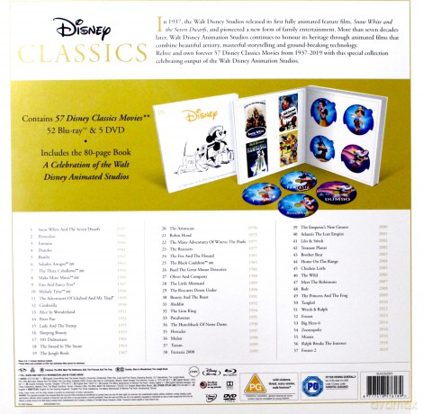 Disney Classics: Complete 57 Movie Collection [BOX] [52xBlu-Ray]+[5DVD]