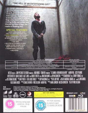 El Camino: A Breaking Bad Movie (El Camino: Film Breaking Bad) [Blu-Ray]