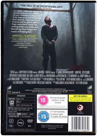 El Camino: A Breaking Bad Movie (El Camino: Film Breaking Bad) [DVD]