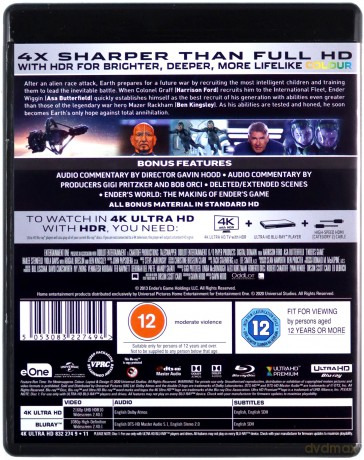 Ender's Game (Gra Endera) [Blu-Ray 4K]+[Blu-Ray]