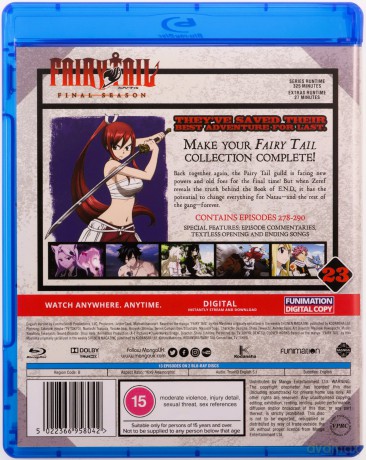 Fairy Tail: The Final Season Part 23 (Episodes 278-290) [2xBlu-Ray]
